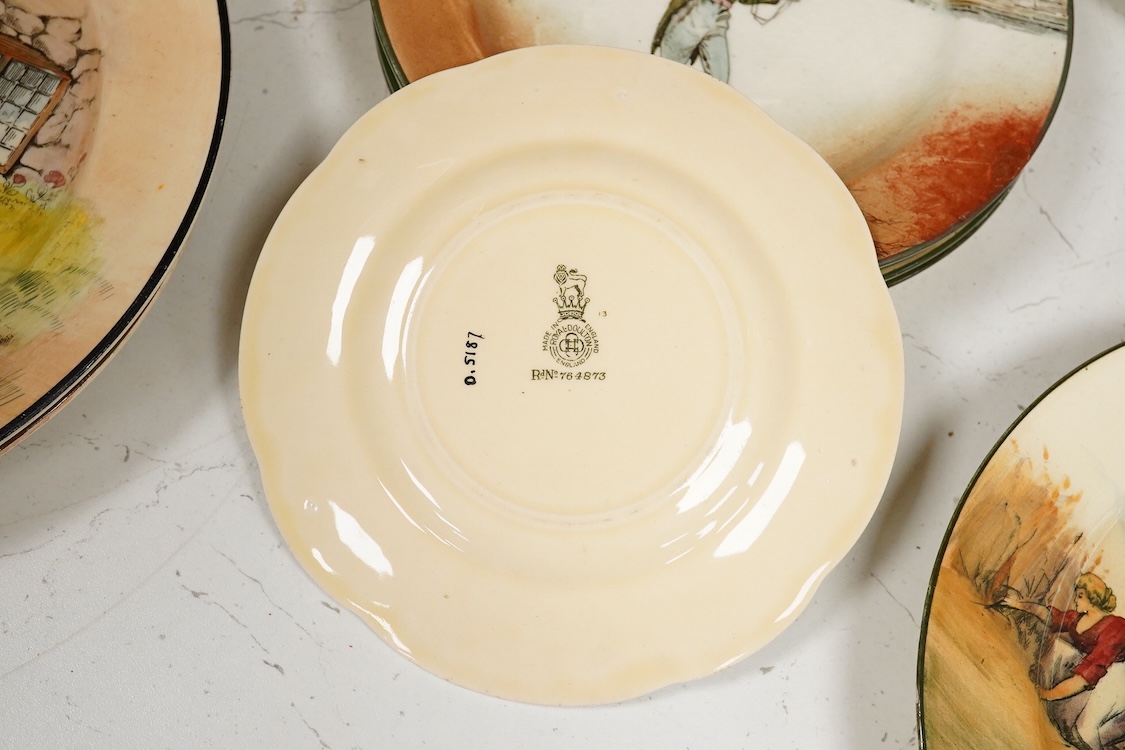 A collection of Royal Douton Series ware dinner and other plates